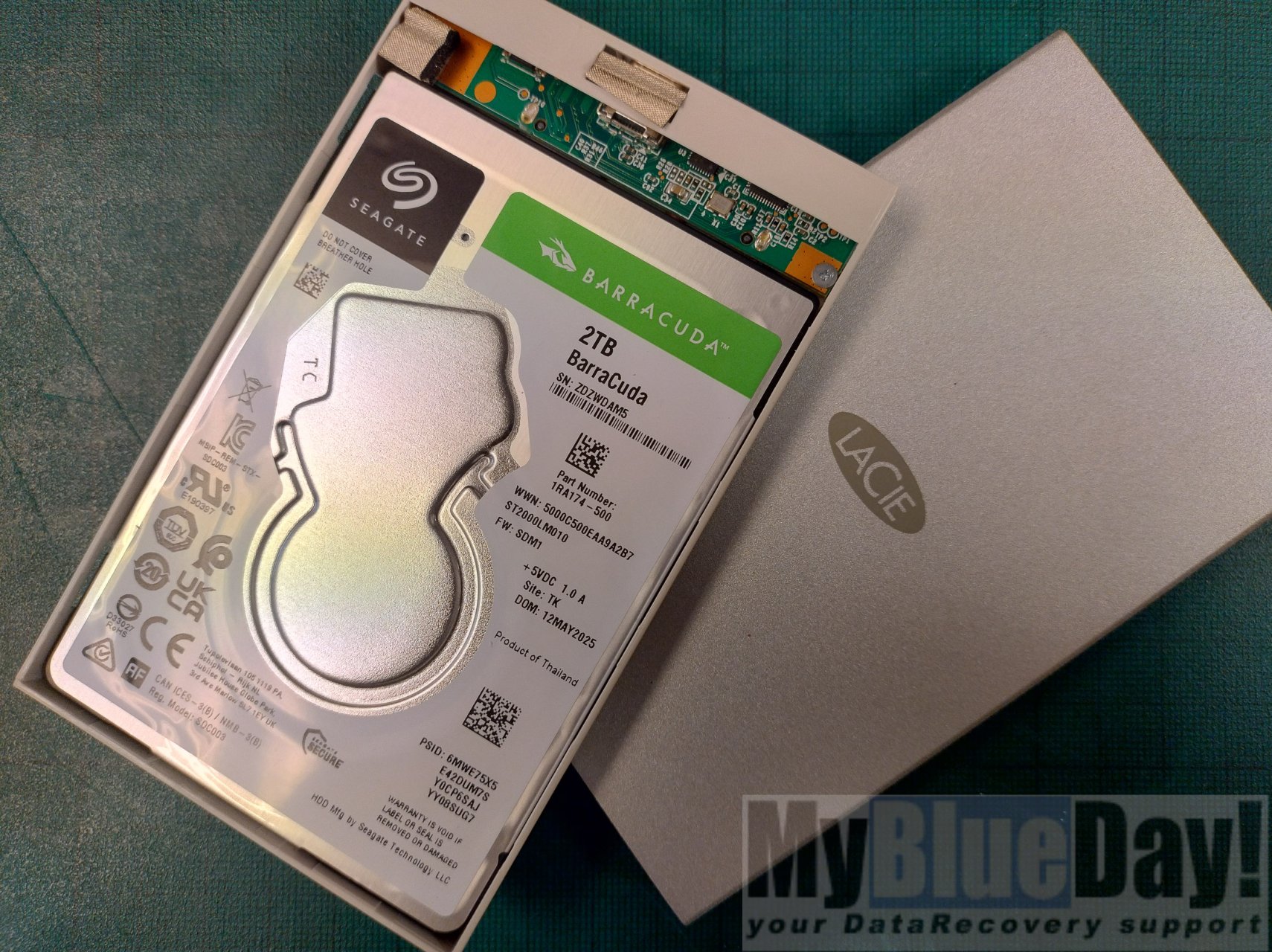 Záchrana dat z poškozeného externího disku Lacie 2TB